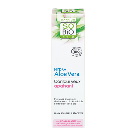 SO'BIO ETIC HYDRA ALOE VERA contour yeux anti-poches | 15 ml