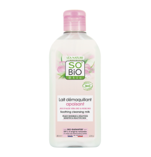 SO'BIO ETIC HYDRA ALOE VERA lait dermo-démaquillant | 200 ml