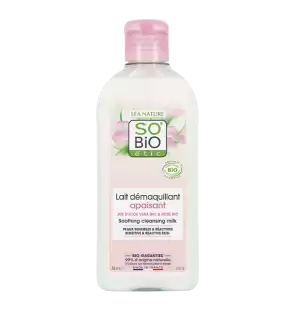 SO'BIO ETIC HYDRA ALOE VERA lait dermo-démaquillant | 200 ml