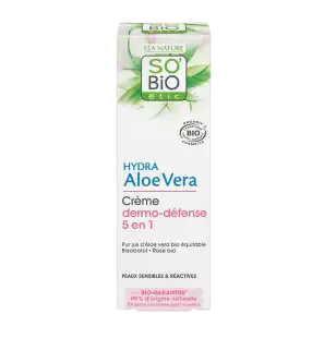 SO'BIO ETIC HYDRA ALOE VERA crème dermo-défense 5 en1| 50 ml