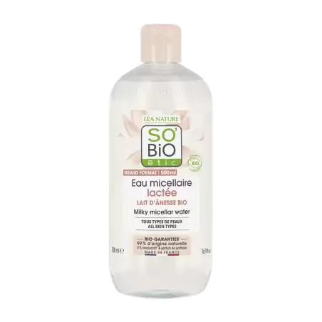 SO'BIO ETIC MON LAIT D'ANESSE eau micellaire lactée | 500 ml