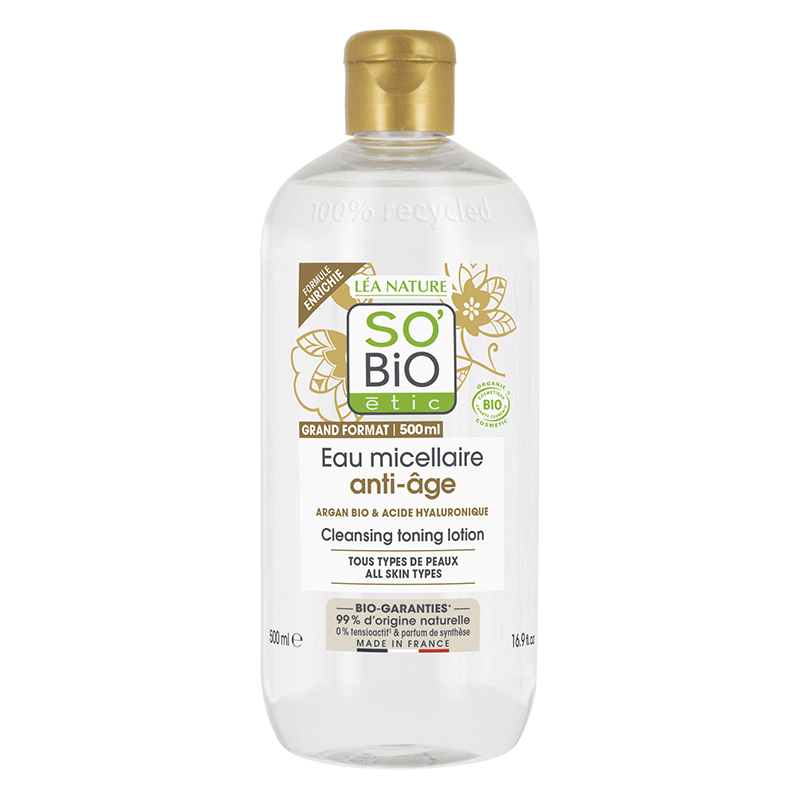 SO'BIO ETIC PRECIEUX ARGAN eau micellaire anti âge | 500 ml