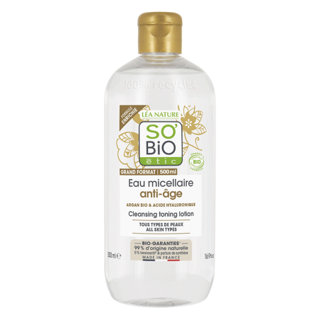 SO'BIO ETIC PRECIEUX ARGAN eau micellaire anti âge | 500 ml