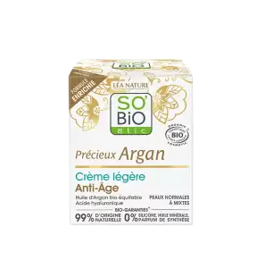 SO'BIO ETIC PRECIEUX ARGAN crème légère Jour | 50 ml