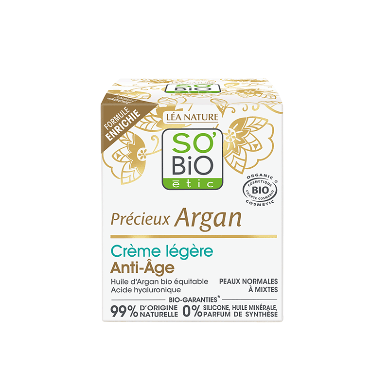 SO'BIO ETIC PRECIEUX ARGAN crème légère Jour | 50 ml