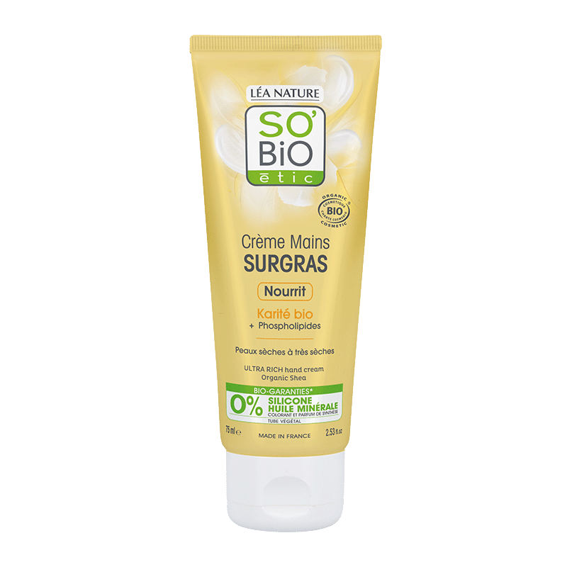 SO'BIO ETIC KARITE crème Mains surgras | 75 ml