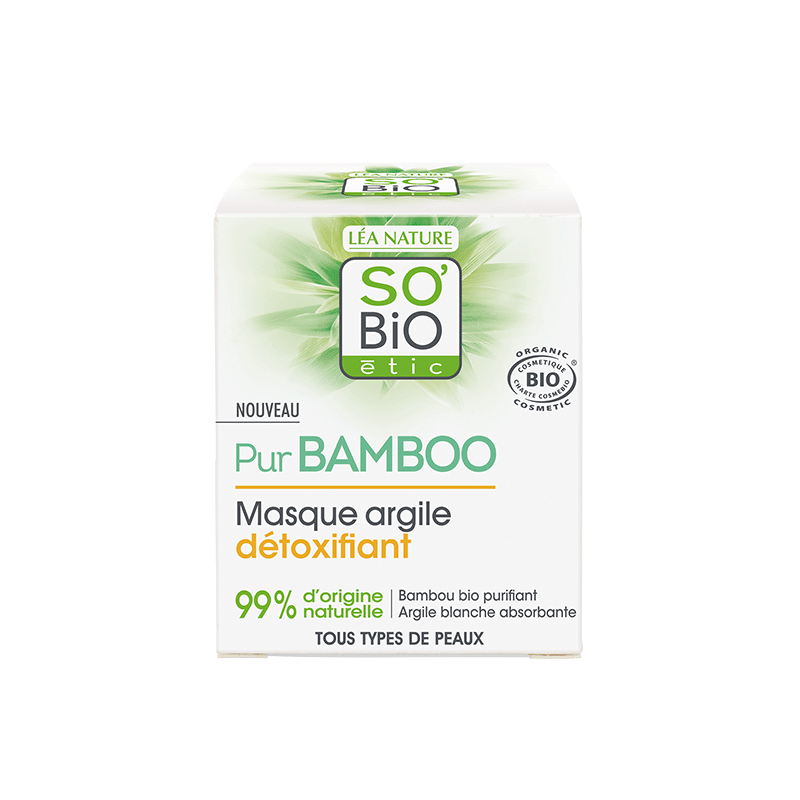 SO'BIO ETIC PUR BAMBOO maque argile détoxifiant | 50 ml