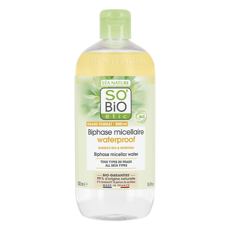 SO'BIO ETIC PUR BAMBOO biphase micellaire Waterproof | 500 ml