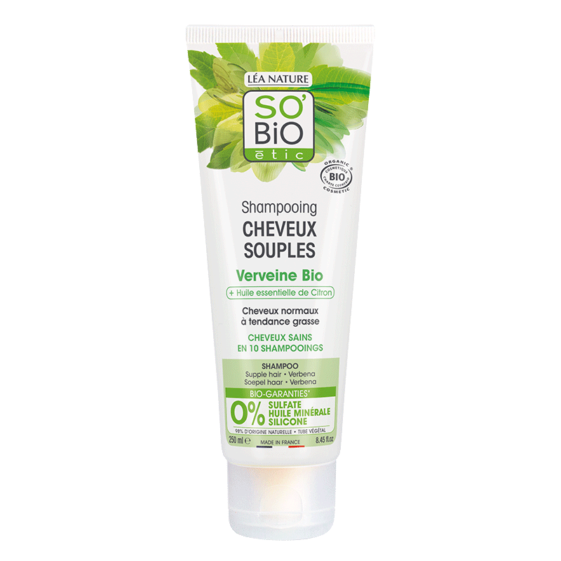 SO'BIO ETIC VERVEINE shampooing cheveux souples Bio | 250 ml SO'BIO ETIC VERVEINE shampooing cheveux souples Bio | 250 ml