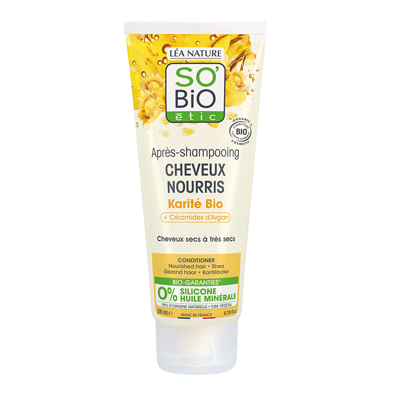 SO'BIO ETIC KARITÉ après shampooing cheveux nourris Bio | 200 ml