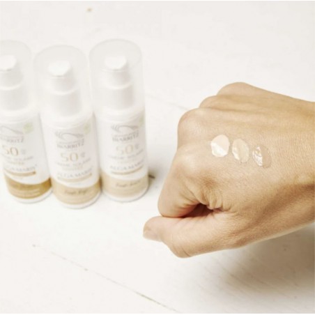 BIARRITZ ALGAMARIS crème solaire Teinté DORÉ spf 50 Bio| 50 ml