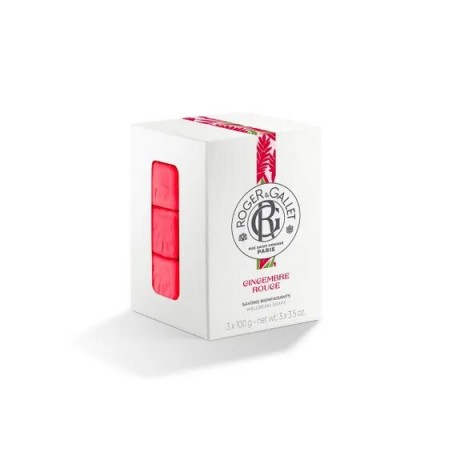 ROGER & GALLET GINGEMBRE ROUGE Coffret savons bienfaisants | 300 G