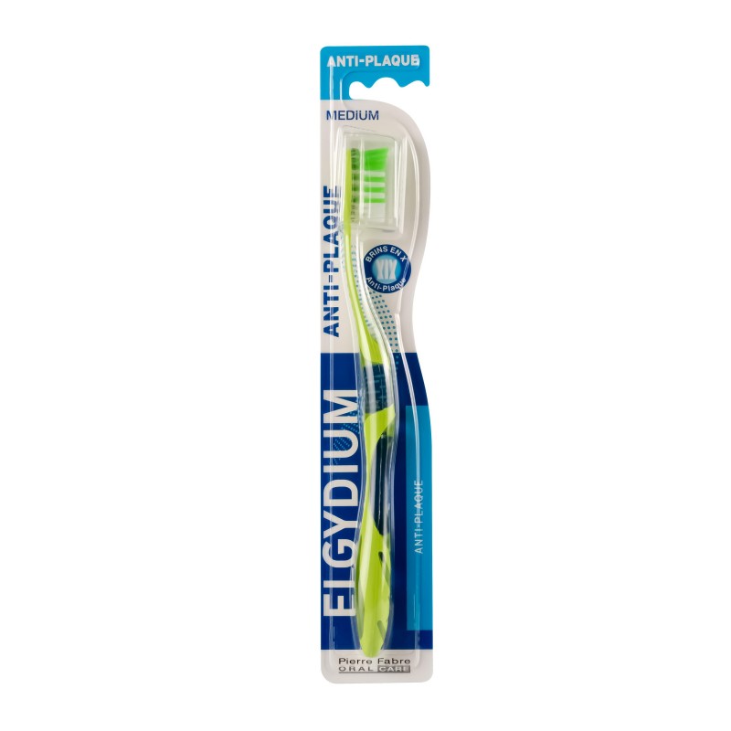 ELGYDIUM ANTI-PLAQUE brosse à dents Medium