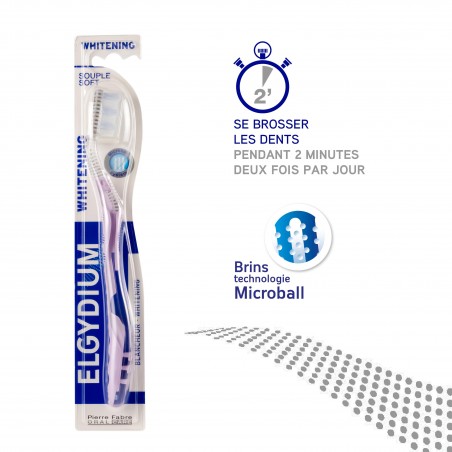 ELGYDIUM BLANCHEUR brosse à dents Souple