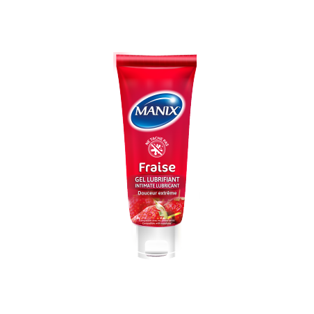 MANIX gel lubrifiant intime Fraise | 80 ml