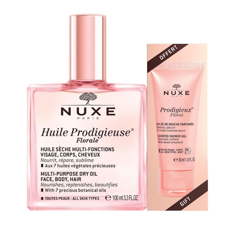 NUXE Offre huile prodigieuse® florale 100 ml + Gelée de Douche Prodigieux® Floral 30ml Offert