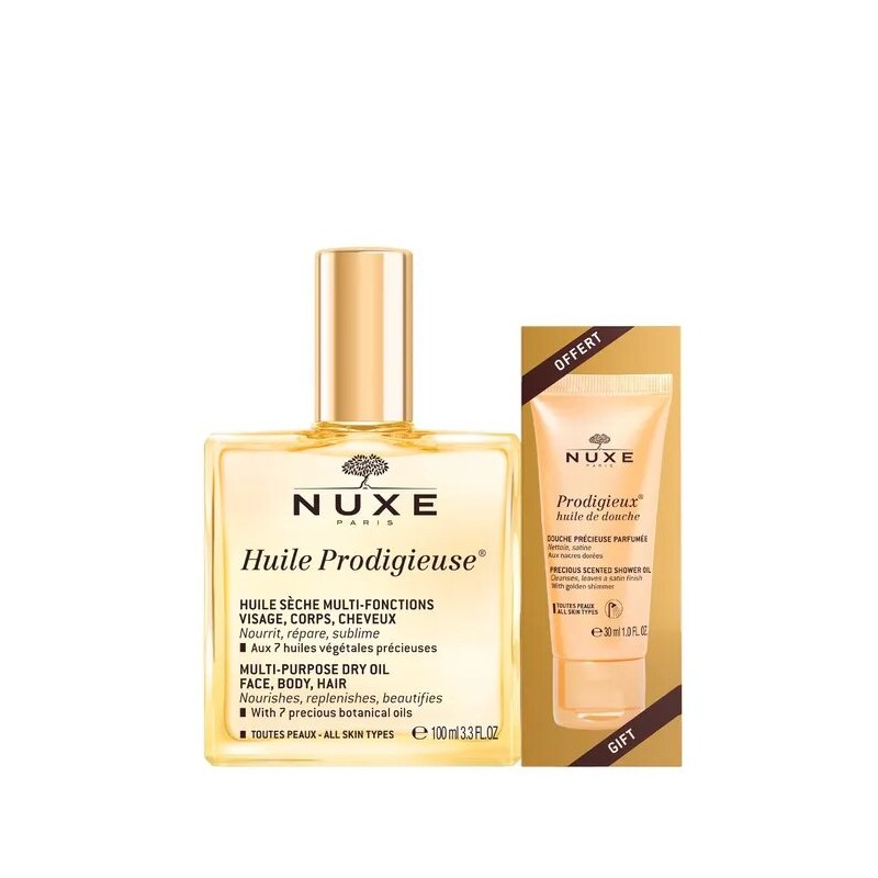 NUXE Offre Huile prodigieuse® 100ml + Prodigieux Huile de Douche 30ml Offerte NUXE Offre Huile prodigieuse® 100ml + Prodigieux Huile de Douche 30ml Offerte