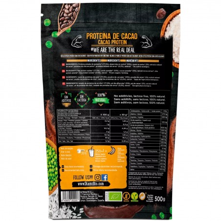 OKAMI Bio protéine de Cacao 500 G