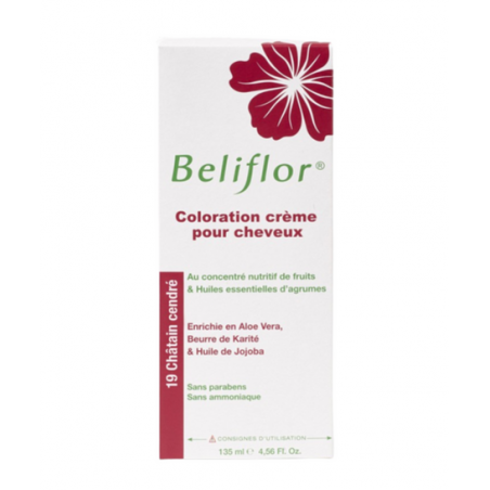 BELIFLOR COLORATION CREME N19 CHATAIN CENDRE