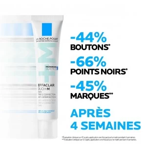 La Roche-Posay Effaclar Duo+M Soin Triple Correction Anti-Imperfections | 40 ml