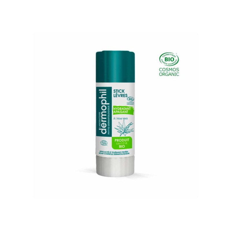 Dermophil Stick A Lèvres Bio Aloe Vera 4g