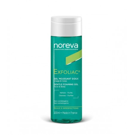 NOREVA EXFOLIAC gel moussant doux | 200 ml