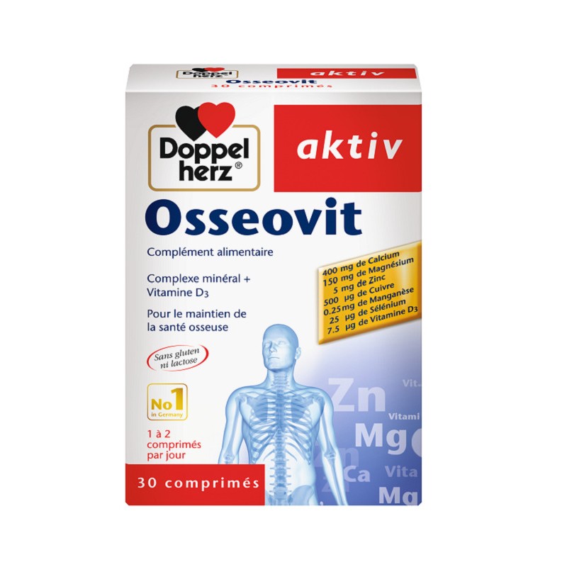 DOPPELHERZ AKTIV Osseovit | 30 Comprimés