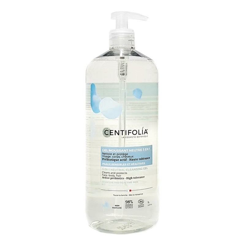 CENTIFOLIA GEL MOUSSANT NEUTRE PREBIOTIQUE 3EN1 1L