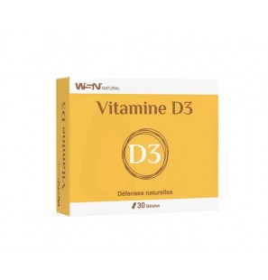 WSN NATURAL VITAMINE D3 30 GELULES