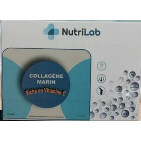 NUTRILAB COLLAGENE MARIN + VITAMINE C 90GELULES