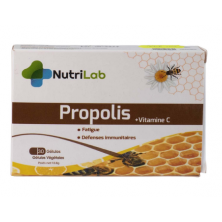 NUTRILAB PROPOLIS + VITAMINE C 30GELULES