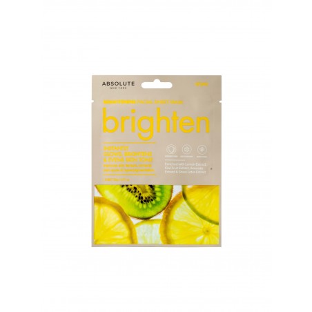 ABSOLUTE NEW YORK MASK BRIGHTEN 1 SHEET 20G