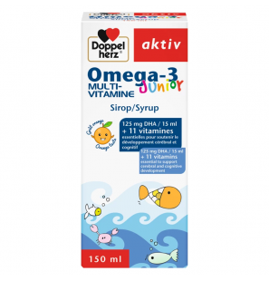 DOPPELHERZ AKTIV Oméga-3 Multivitamines Junior | 150 ml