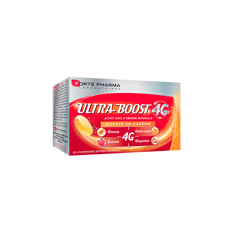 FORTÉ PHARMA Vitalité 4G Ultra Boost | 20 comprimés efferv FORTÉ PHARMA Vitalité 4G Ultra Boost | 20 comprimés efferv