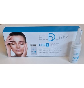 ELLDERM NIC B3 BOOST NIACINAMIDE SERUM VISAGE CONCENTRE B5 AMPOULES