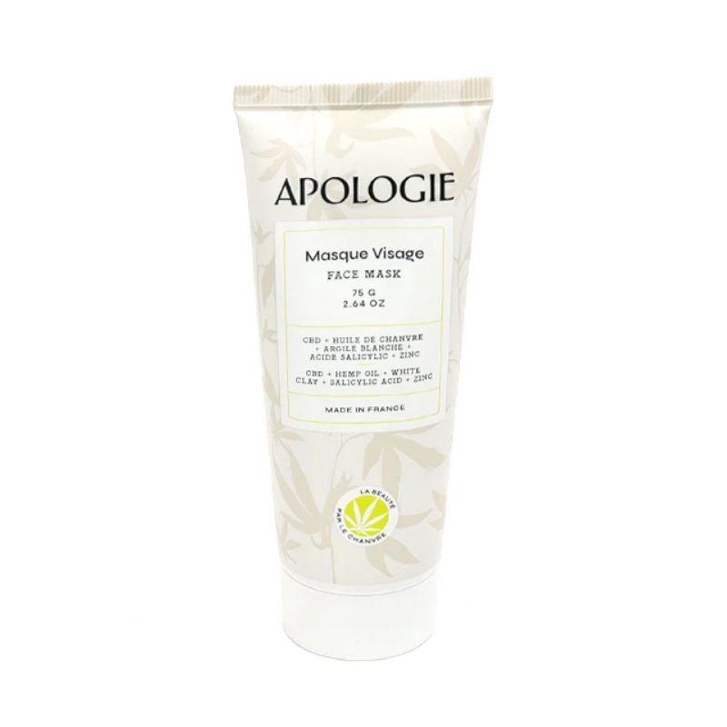 Apologie Masque Visage Purifiant au CBD 75G