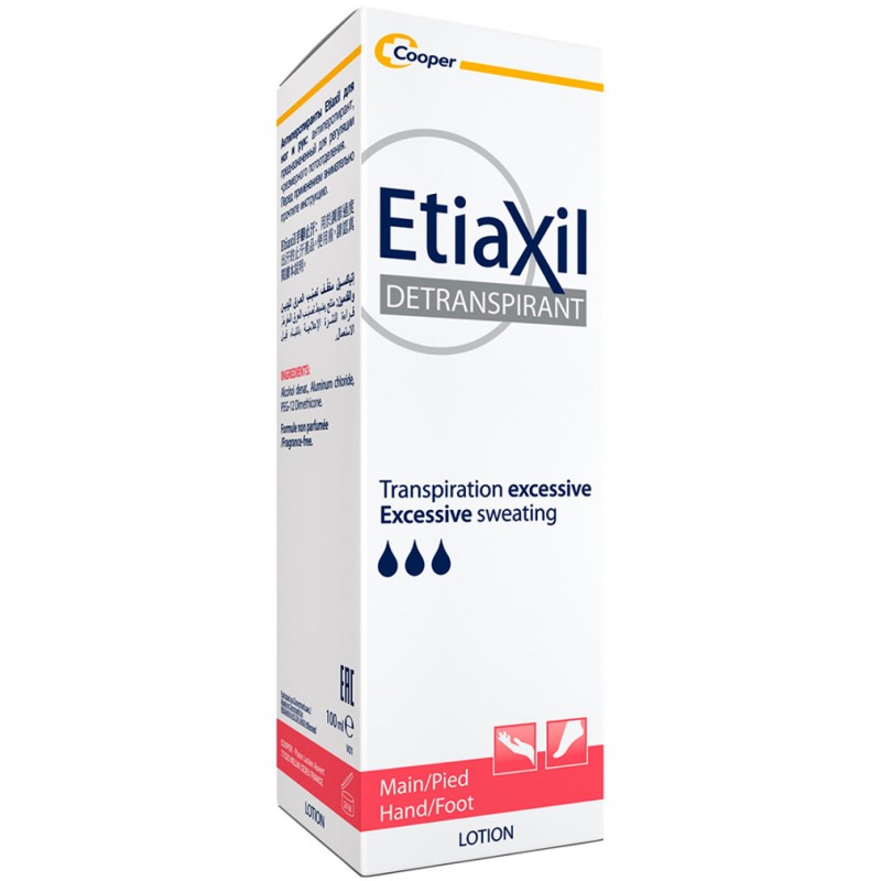 ETIAXIL Détranspirant Peaux Normales Lotion MAIN ET PIED | 100ml