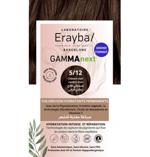 ERAYBA COLORATION HYDRATANTE  PERMANENTE CHATIN CLAIR CENTRE IRISE N°5.12