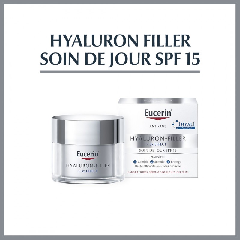 EUCERIN HYALURON FILLER 3x EFFECT Soin de Jour | 50 ml EUCERIN HYALURON FILLER 3x EFFECT Soin de Jour | 50 ml