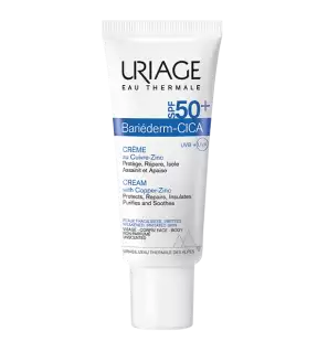 URIAGE BARIÉDERM-CICA crème spf 50+ au Cuivre Zinc | 40 ml