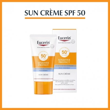 EUCERIN SUN Sensitive Protect crème Visage spf 50+ I 50ML