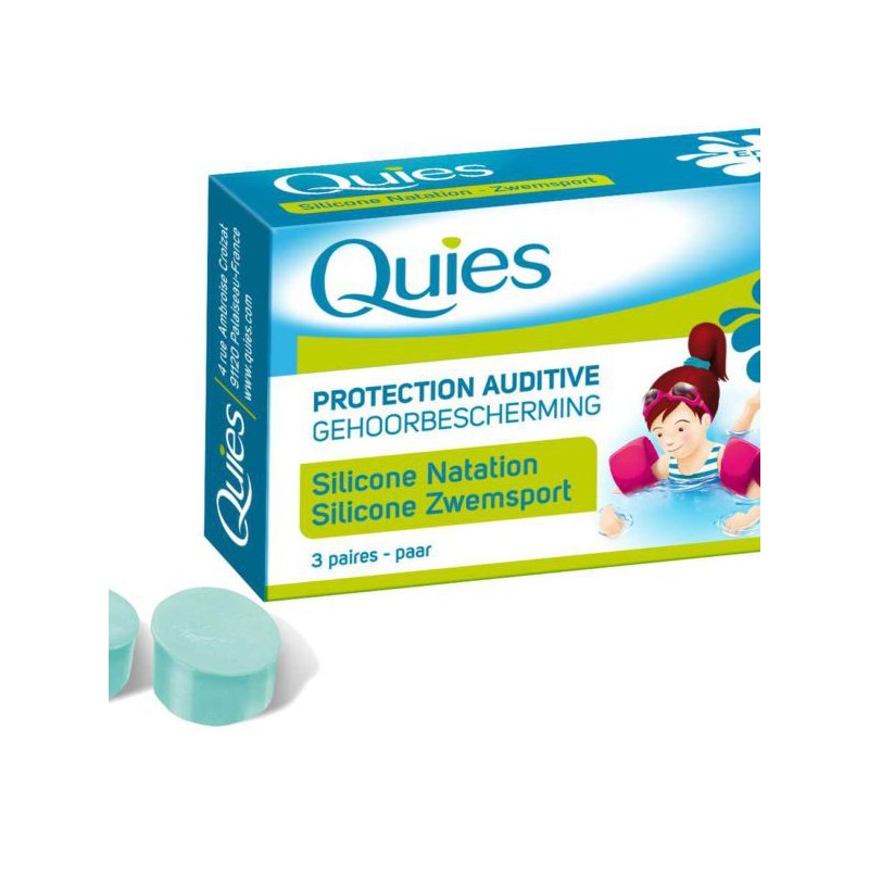 Quies silicone natation enfant B3 paires