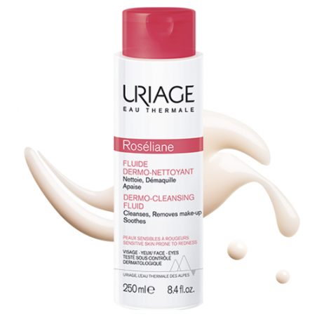 URIAGE ROSELIANE fluide dermo-nettoyant | 250 ml