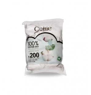 COTTIE Pads 100% coton BIO | 200 u