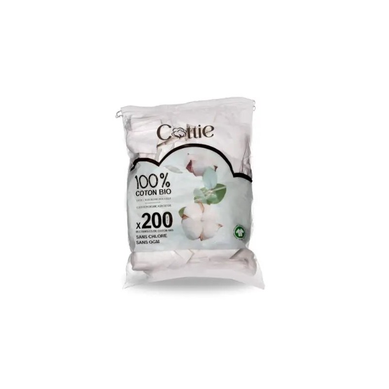 COTTIE Pads 100% coton BIO | 200 u