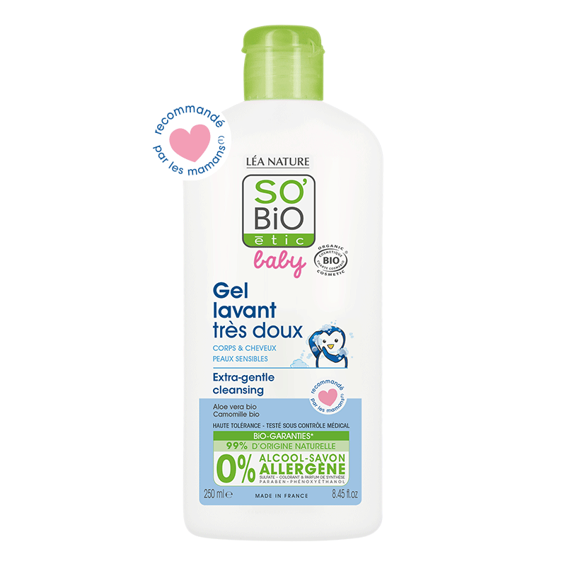 SO'BIO ETIC BABY gel lavant très doux | 250 ml