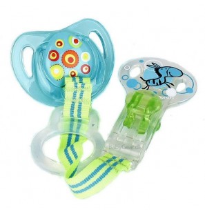 NUBY Attache sucette avec anneau en silicone