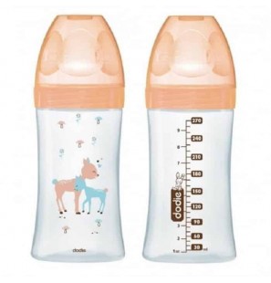 DODIE biberon Sensation+ Beige Biche Verre 0-6M | 270 ml