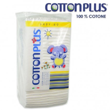 COTTON PLUS BABY carré cotton extra large | 60 u