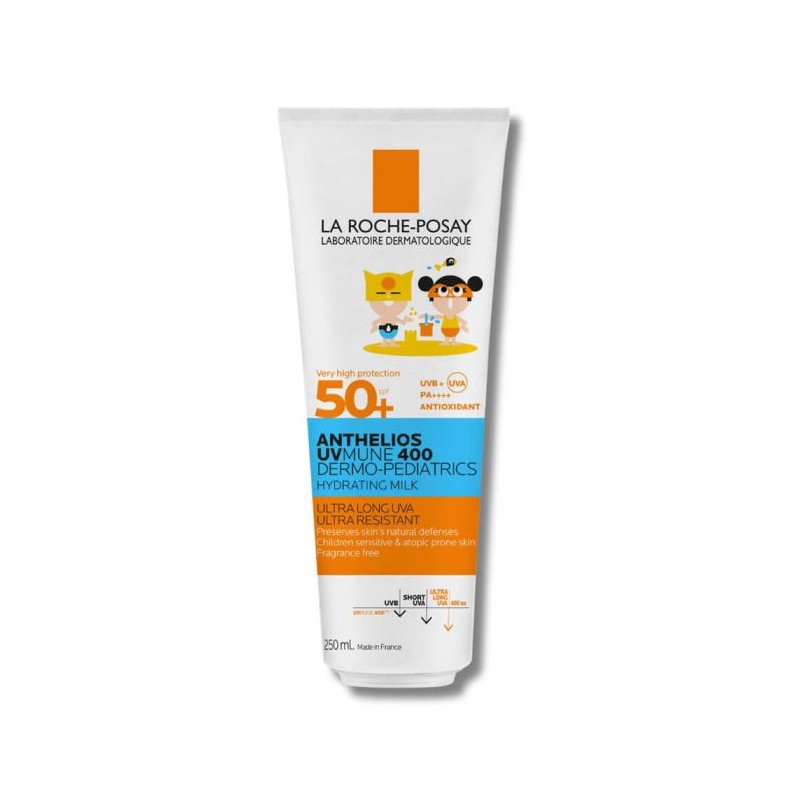 La Roche-Posay Anthelios UVMune 400 Dermo-pédiatrics lait Invisible SPF50+ | 250 ml